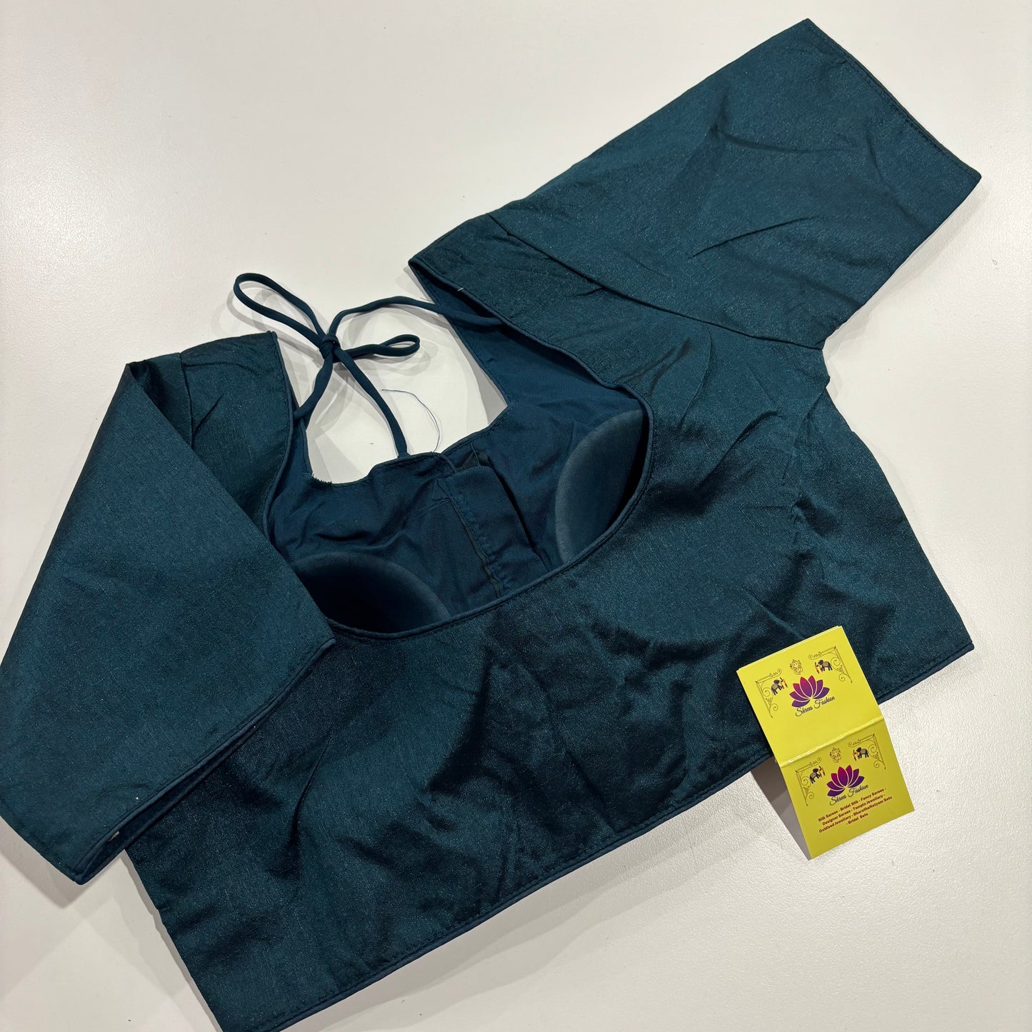 Plain Art Silk Blouse – Sea Green Blouse Elegance