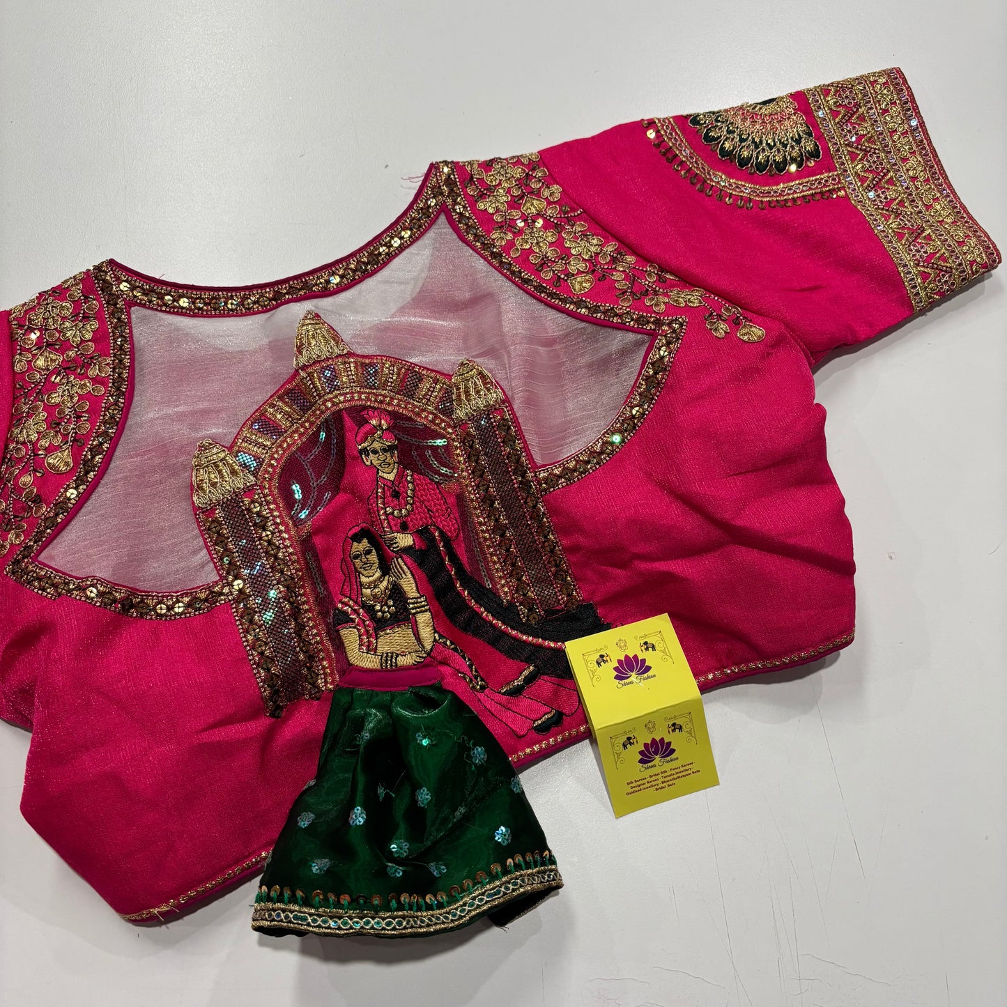 Rani Pink Blouse with Stylish Back Detailing