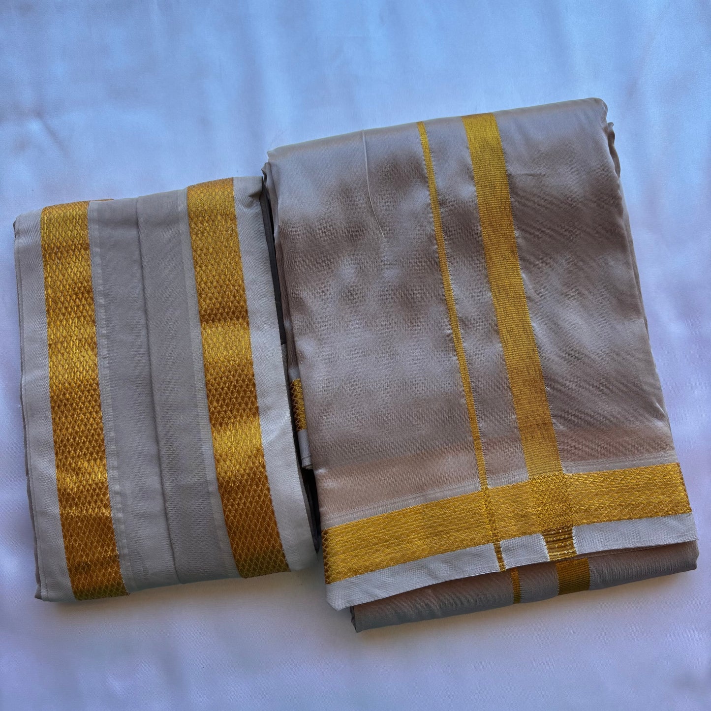 Pastel Silk shirt Vesti – Premium Traditional Wear for Weddings & Temple Functions | Shrees Fashion
