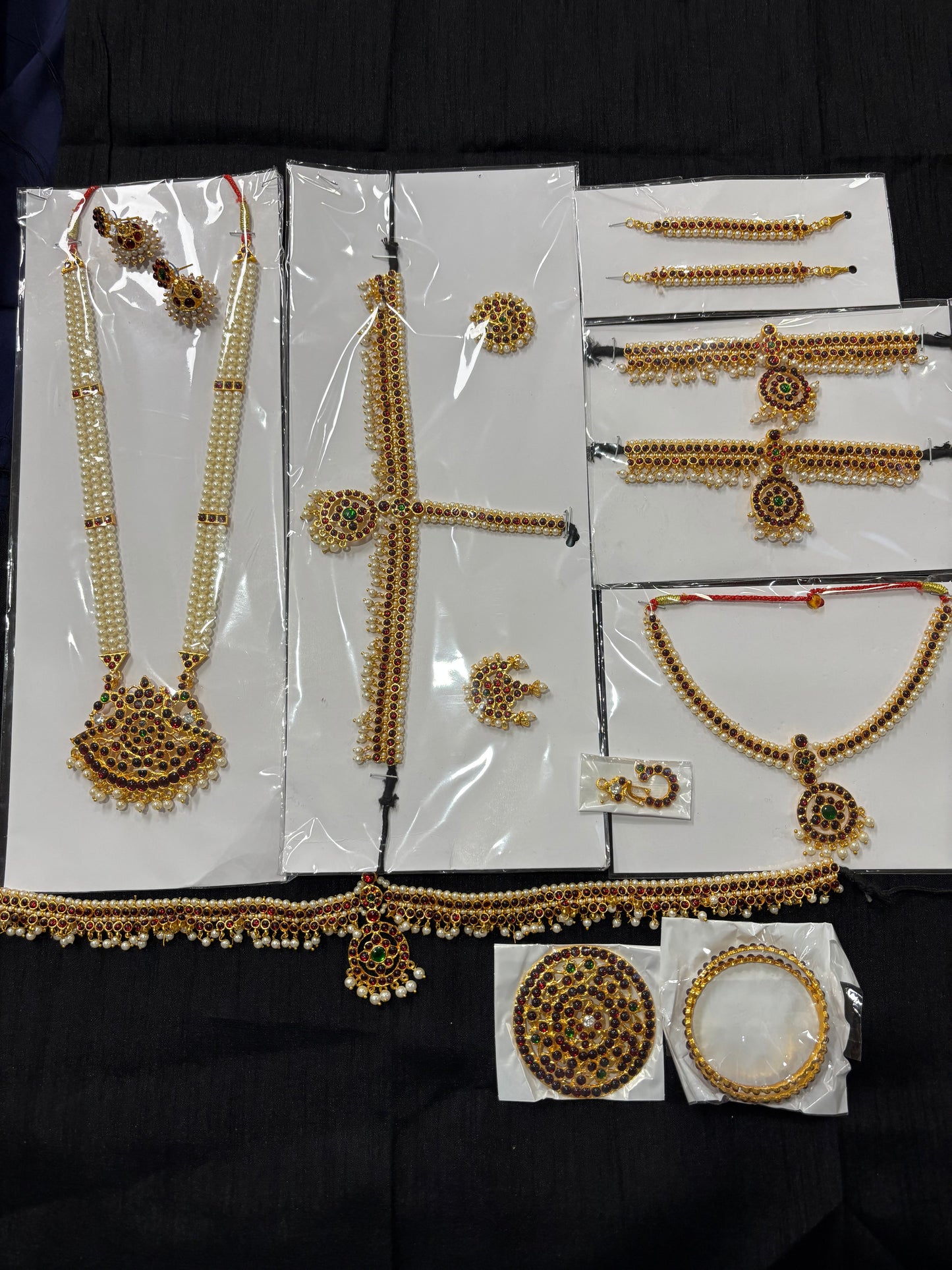 Premium Bharatanatyam Temple Jewellery – Kemp Stone Design 2