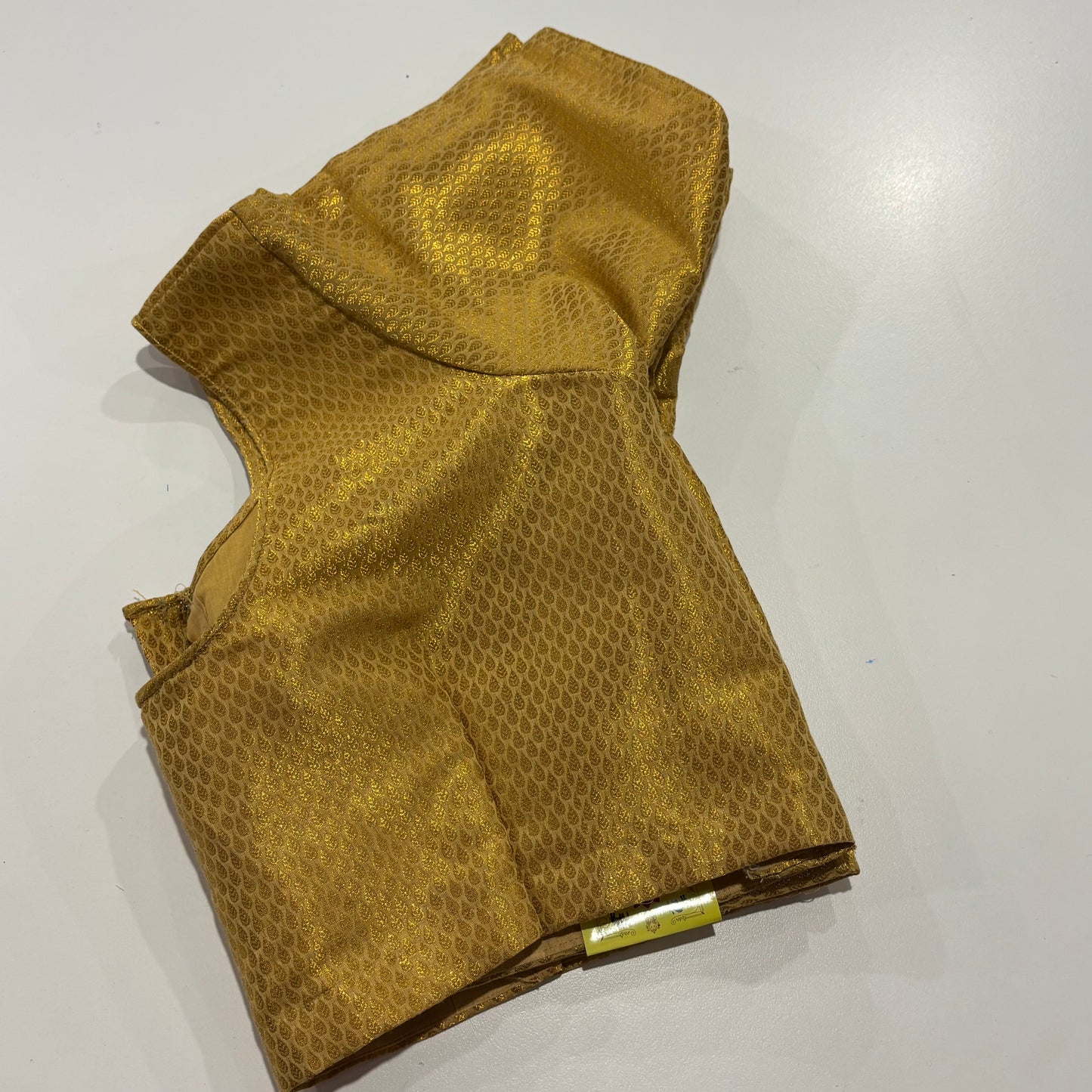 Gold Colour Readymade Blouse – Plus Size Elegant Fit for Sarees