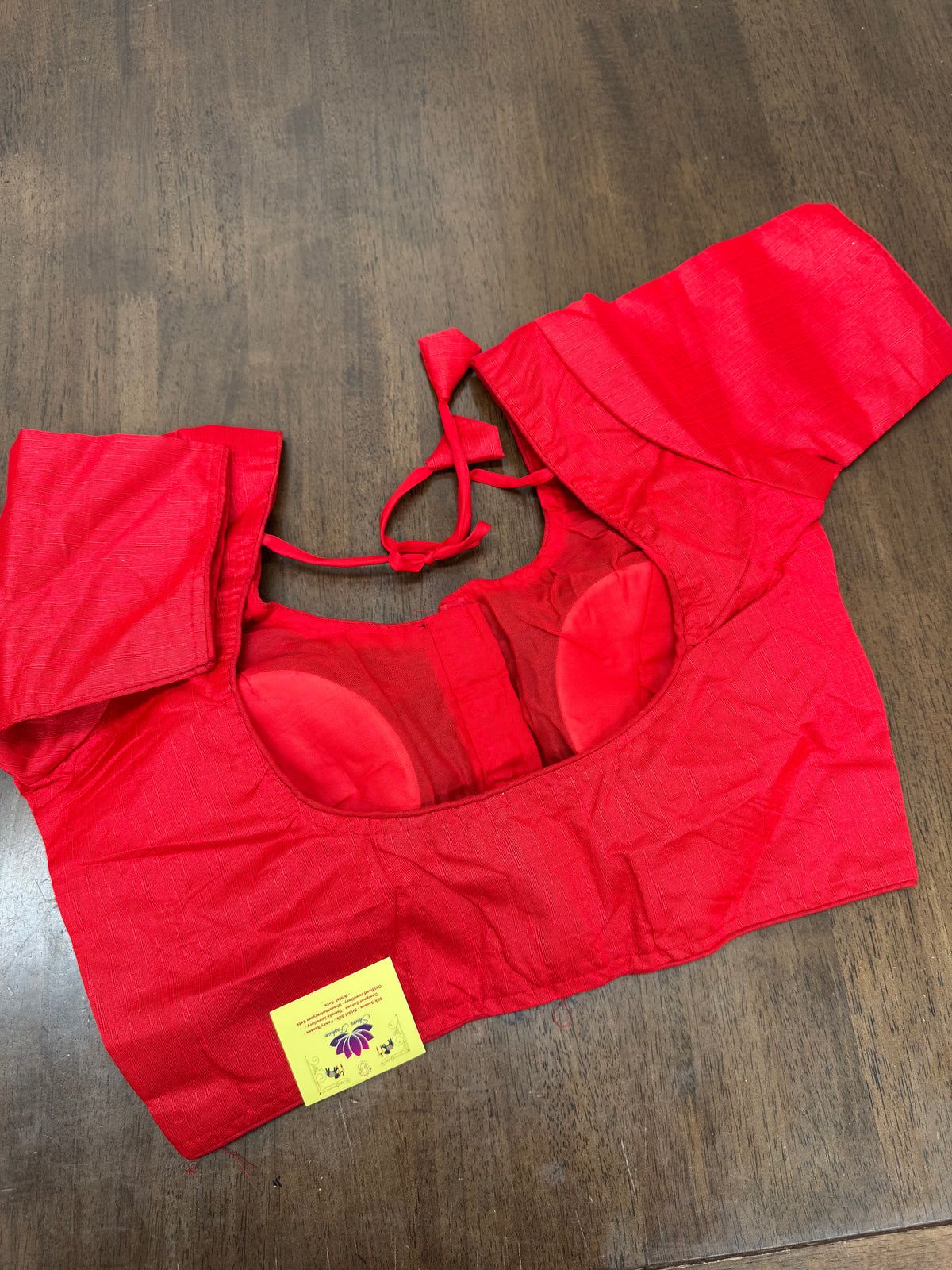 Premium Plain Red Blouse with Structured Fit